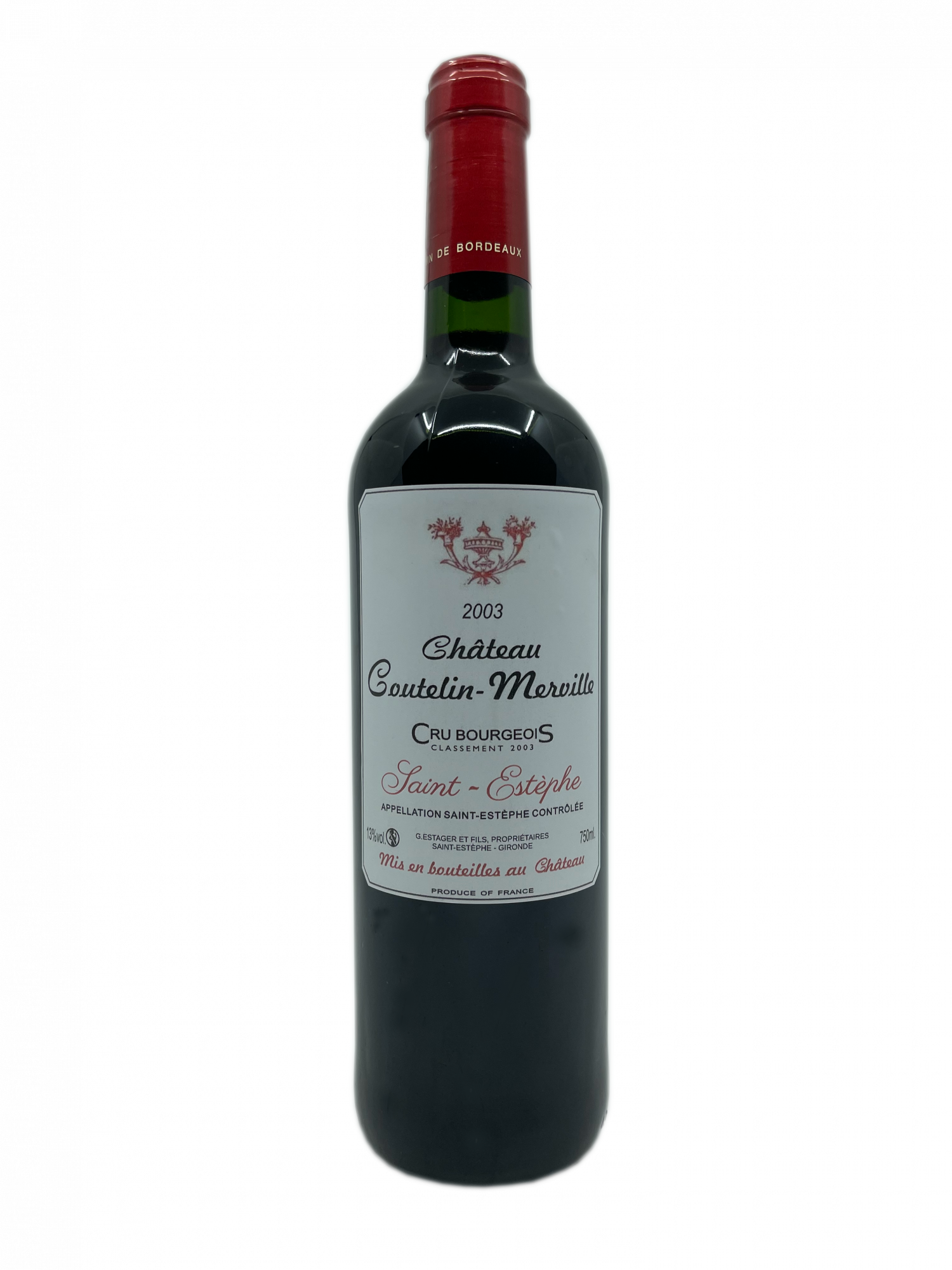 Bordeaux Saint Estèphe Estager Corrèze rondeur souplesse fraicheur épicée merlot cabernet franc sauvignon petit Verdot cru bourgeois équilibré généreux
