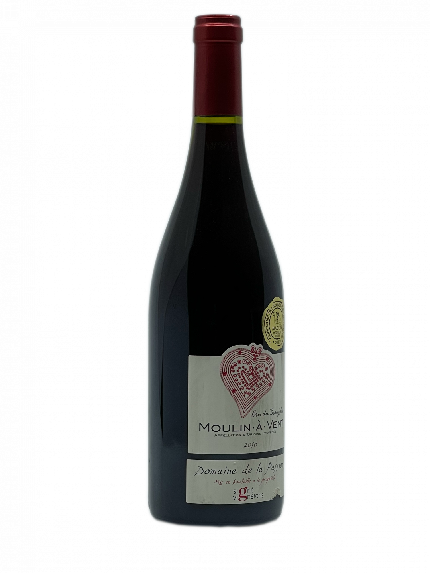 Médaille d'Or Guide Hachette des vins Beaujolais Signé Vignerons Cave Coopérative Moulin à Vent