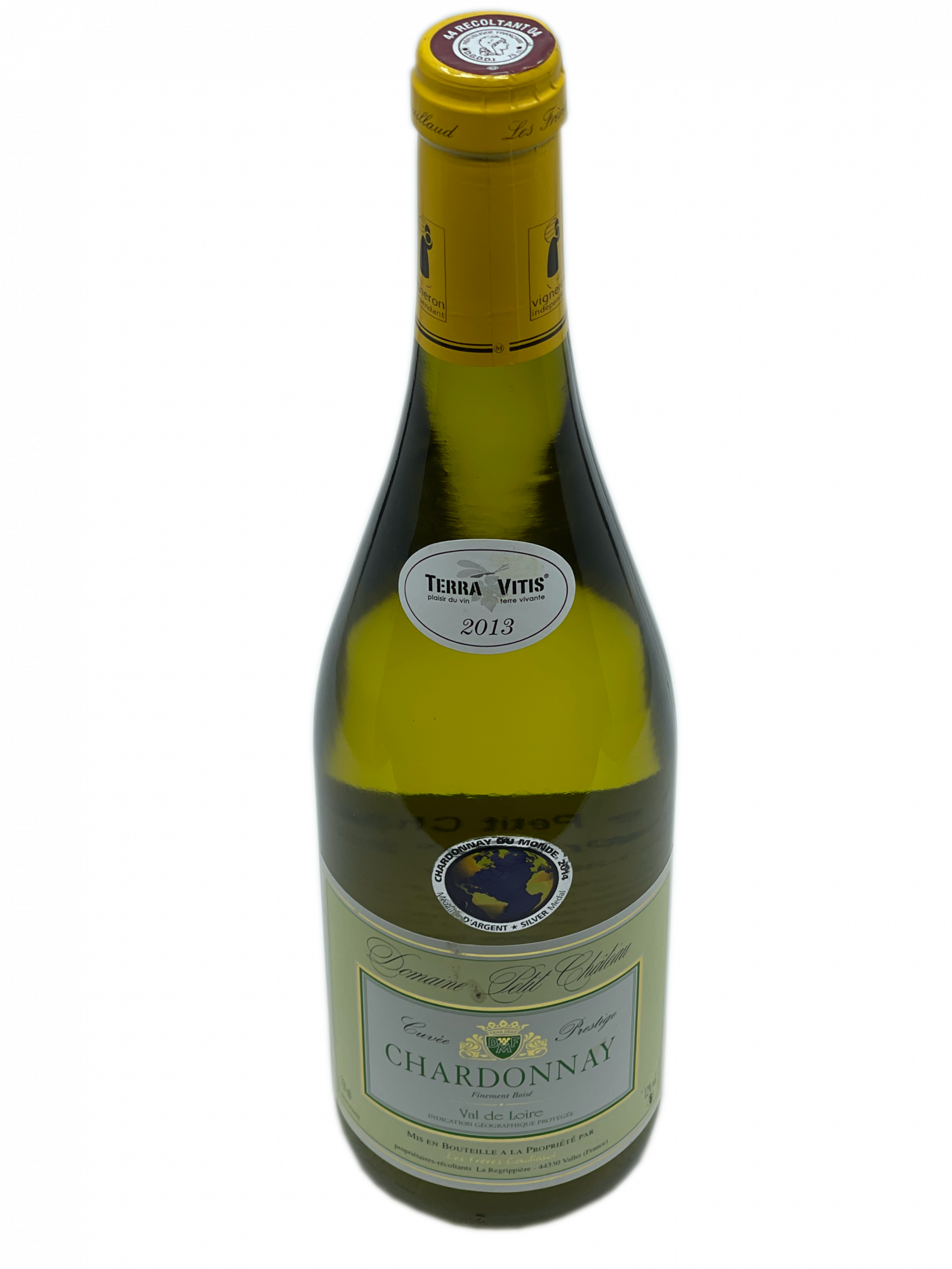 Loire Château Ragotière Frères Couillaud blanc Chardonnay prestige cuvée cépage finesse ample souple fraîcheur fleur fruité