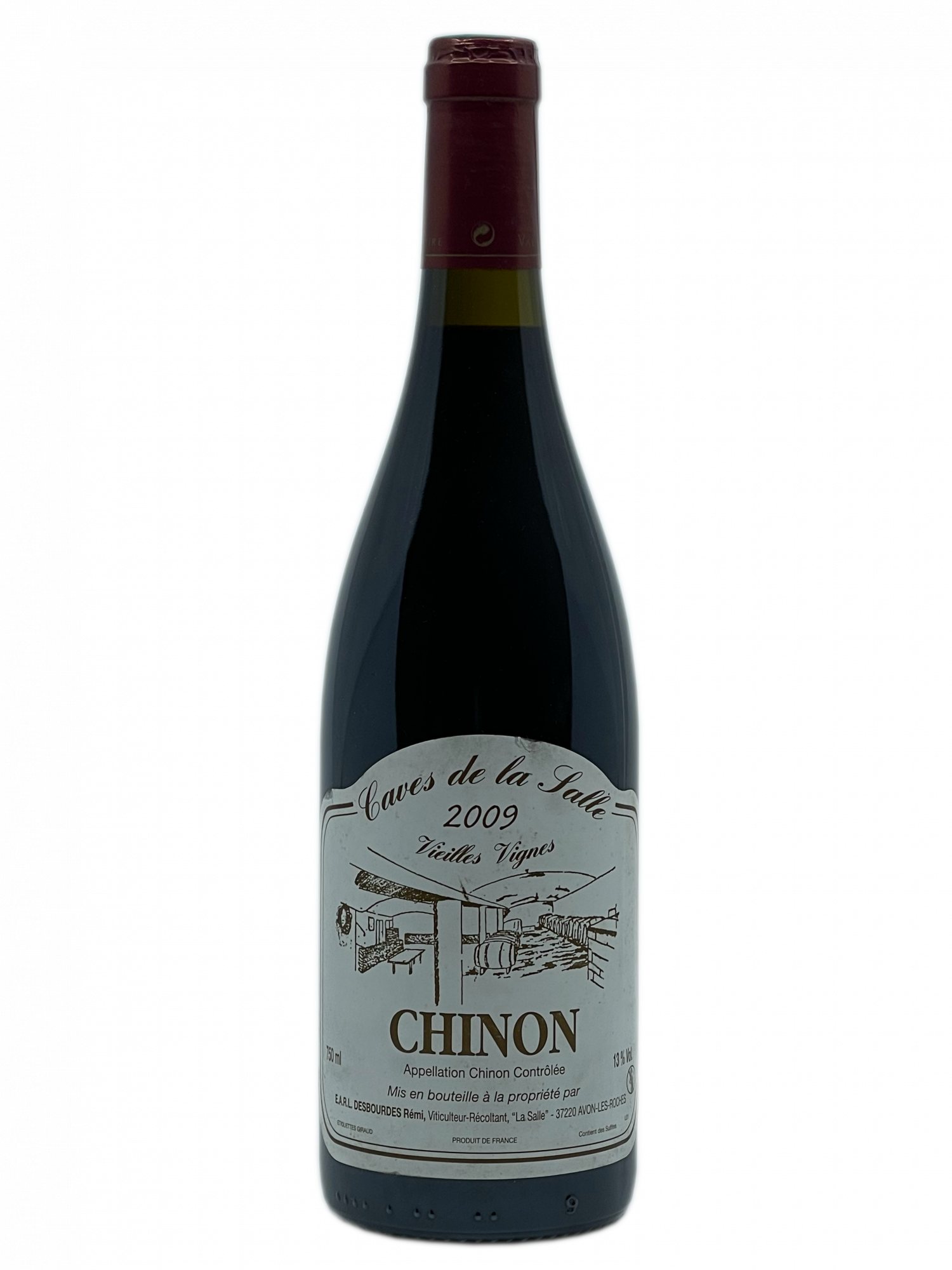 Loire Chinon rouge Cabernet Franc cave modernisée vieilles vignes vieillissement robe rubis soutenue dense typé racé fruits rouges framboise cassis groseille mûre notes florales violette fragrances épicées dense rondeur élégance tanin