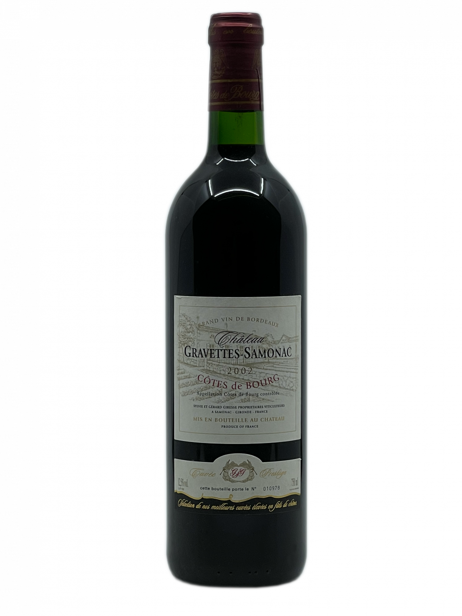 Bordeaux Côtes de Bourg fût de chêne barrique vieillissement maturité millésime boisé grillé fruits confits floral généreux équilibré maitrisé saveurs médaillé or Guide Hachette des Vins Challenge International des Vins