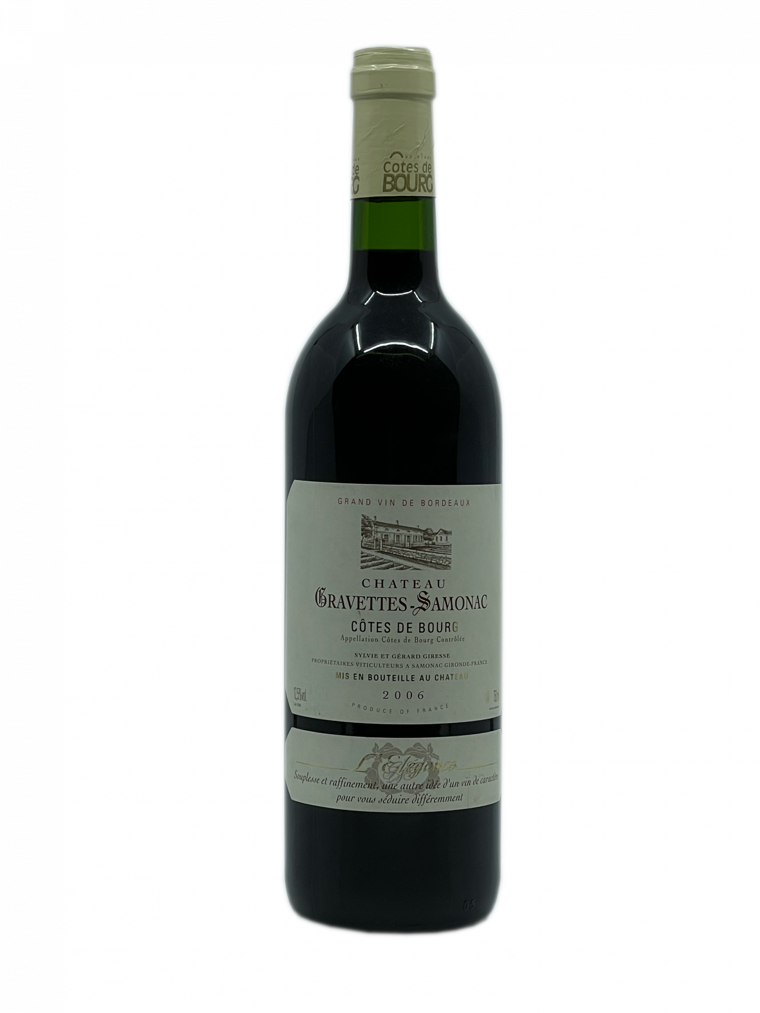 Bordeaux Côtes de Bourg fût de chêne barrique vieillissement maturité millésime boisé grillé fruits confits floral généreux équilibré maitrisé saveurs Guide Hachette des Vins 2 étoiles coup de coeur