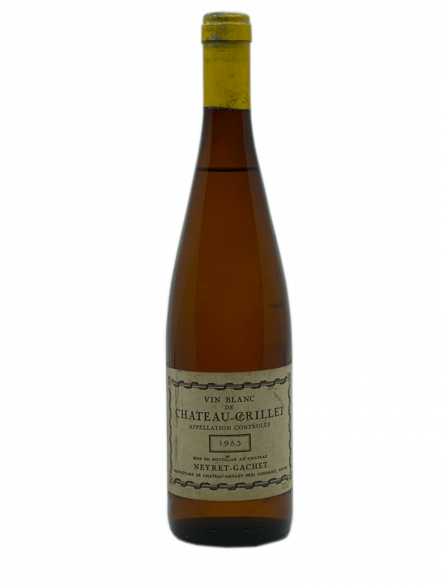 Viognier Château Grillet Condrieu Rhône réputé François Pinault Neyret Gachet appellation Grand Vin Blanc reflets verts puissance rondeur densité fruits à chair blanche abricot pêche litchi agrumes pamplemousse floraux arômes violette camomille saveurs acidité fraîcheur excellent millésime