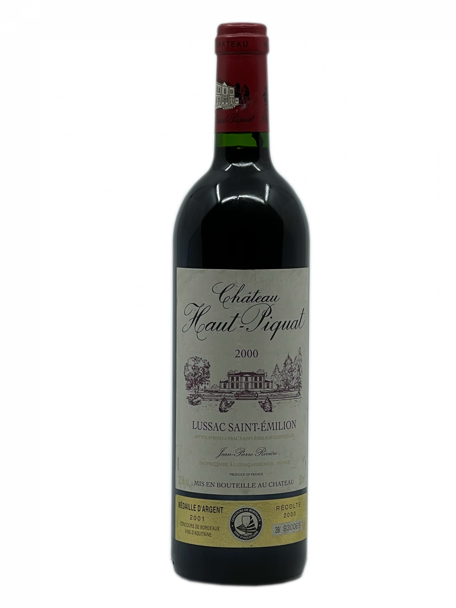 Bordeaux Saint Emilion Château assemblage cépage noble cabernet sauvignon merlot puissant équilibré acidité tanin millésime robe grenat reflet rouge brique expressif ouvert final vif harmonie apogée arôme fruits rouges boisé Médaille Argent Concours Bordeaux Vins Aquitaine