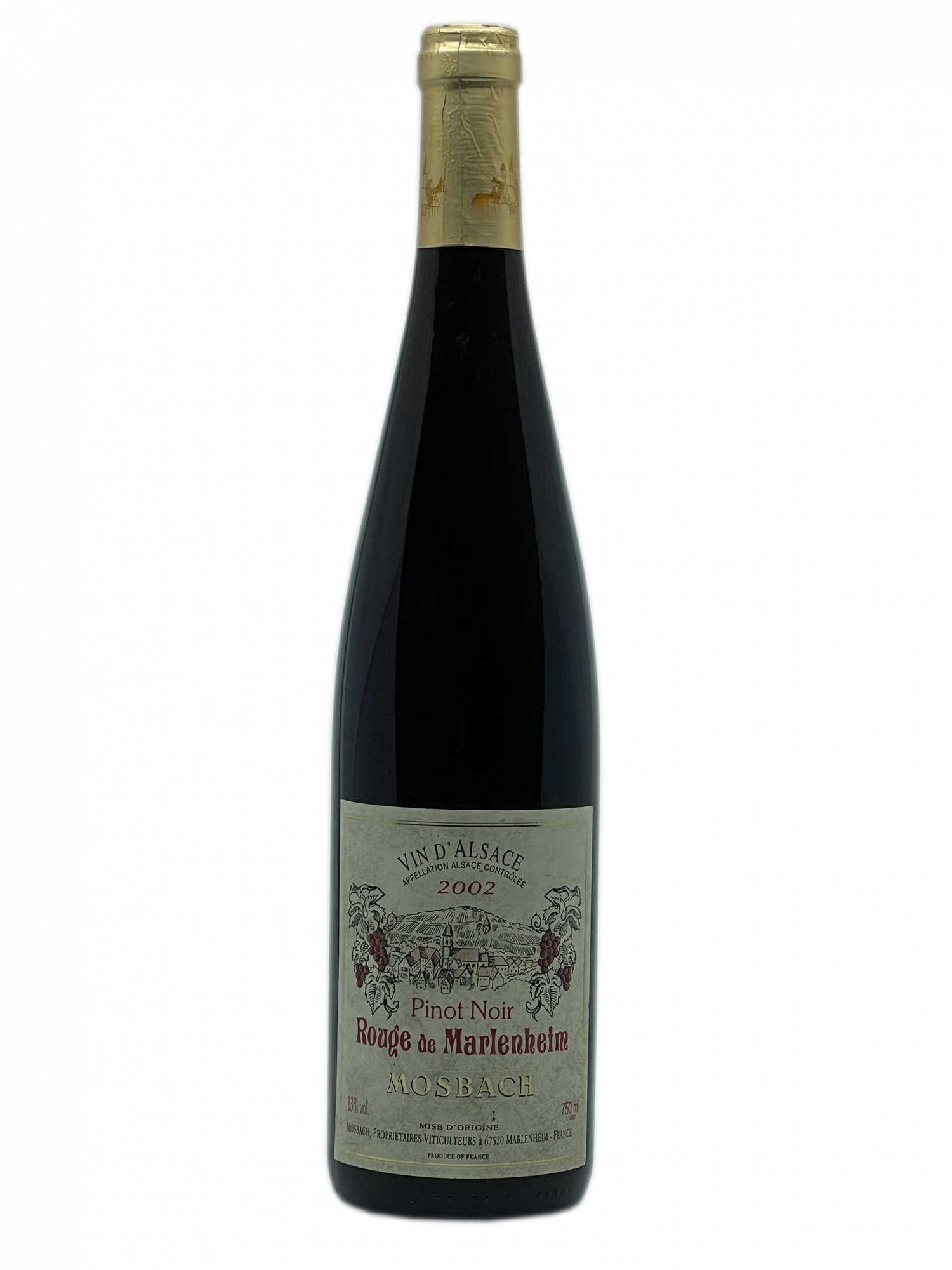 Rouge Marlenheim passion métier savoir-faire Alsace tradition Pinot Noir robe rubis arômes fruits cassis épices fût de chêne barrique neuve vanille boisé agréable