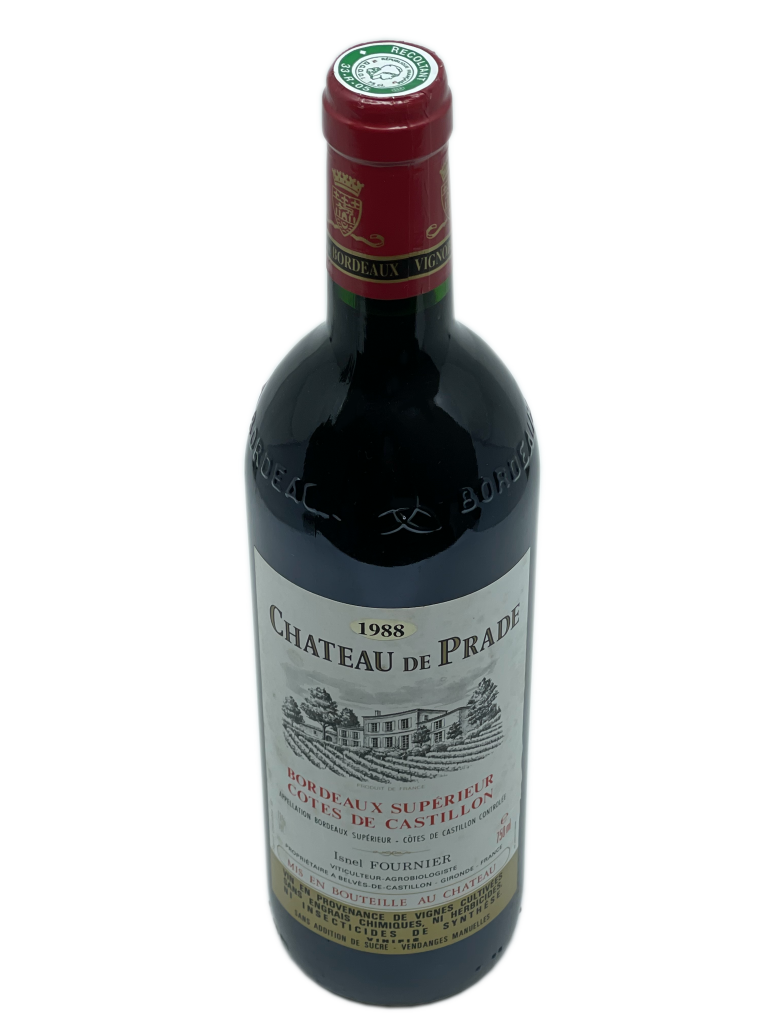 Bordeaux côtes castillon supérieur propriété génération château prade agriculture biologique gironde coteaux agrobiologiste viticulteur enherbé désherbage engrais pesticide insecticide synthèse vinification sucre chaptalisation vieillissement foudre fût chêne millésime assemblage cépage merlot cabernet franc sauvignon généreux vin rouge concentré finesse agréable aptitude