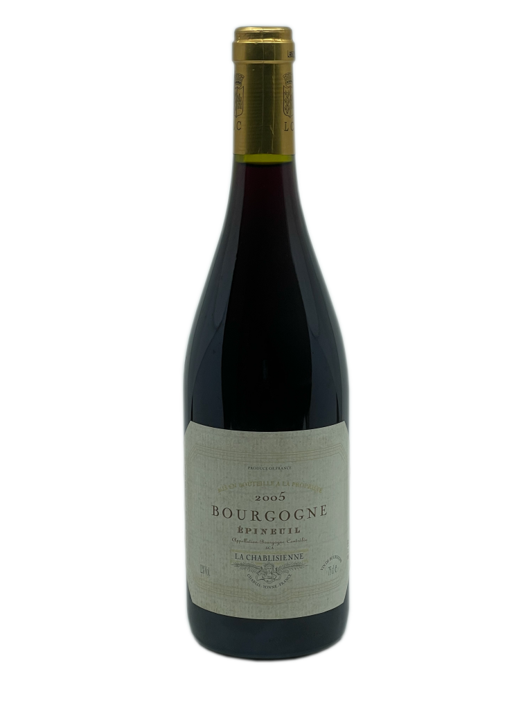 Bourgogne Epineuil La Chablisienne cave coopérative chablis association marque maison style vigneron viticulteur vignoble vigne vin rouge cépage chardonnay pinot noir assemblage origine spécialisée vinification maîtrise constante échange millésime robe limpide rubis intense nez bouche finale attaque arôme compoté fruits rouges griotte touche minéralité assortis épicée densité aromatique finesse tanin richesse saveur fruits rouge noyau eau-de-vie